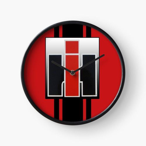 Horloge Murale Tracteur Case International Havester IH Diesel=1005 30cm Décoration Artistique pour Cheminée, Maison, Chambre et Bureau