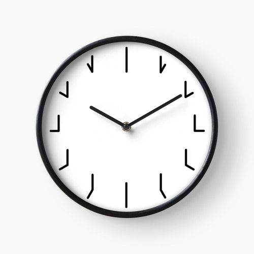 Horloge Murale Conception minimaliste redondante=29 30cm Décoration Artistique pour Cheminée, Maison, Chambre et Bureau