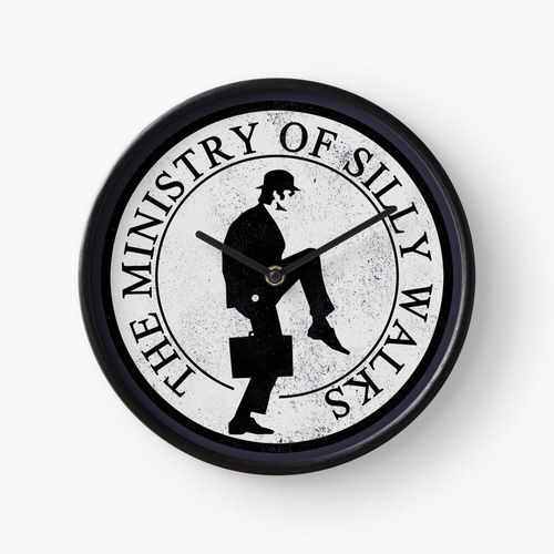 Horloge Murale Ministry Of Silly Walks - Look affligé=1765 30cm Décoration Artistique pour Cheminée, Maison, Chambre et Bureau