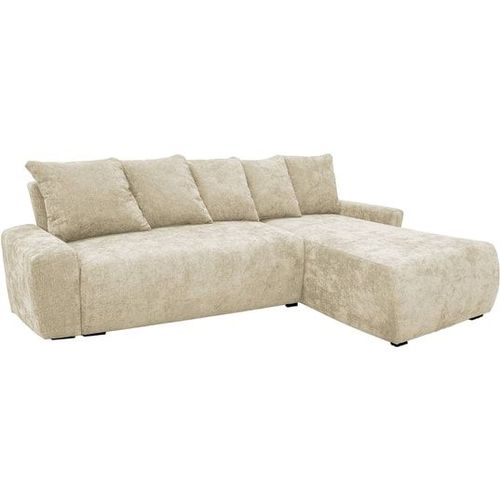 Ub Design Salon Canapé Lit Shelby Angle Droit Convertible Crème C220