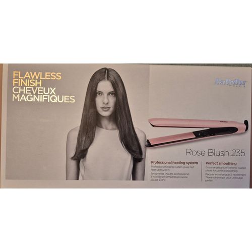 Lisseur Babyliss Flawless Finish Rose Blush 235