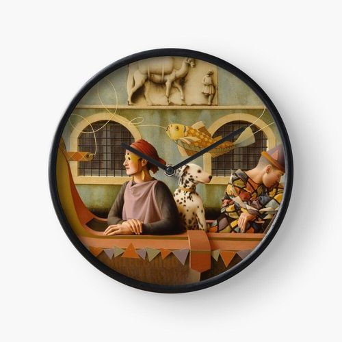 Horloge Murale Le char du carnaval 30cm Décoration Artistique pour Cheminée, Maison, Chambre et Bureau