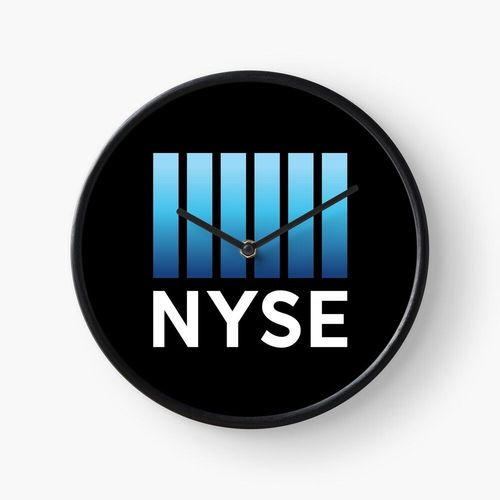 Horloge Murale Bourse de New York 30cm Décoration Artistique pour Cheminée, Maison, Chambre et Bureau