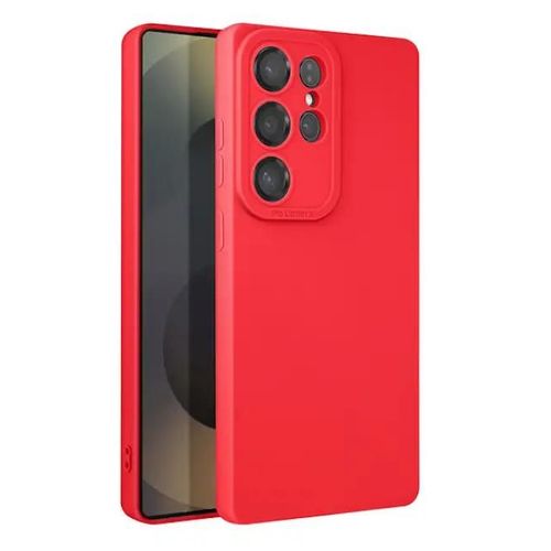 Coque Pour Samsung Galaxy S25 Ultra 5g - Housse Etui Silicone Gel Fine + Film Ecran - Rouge