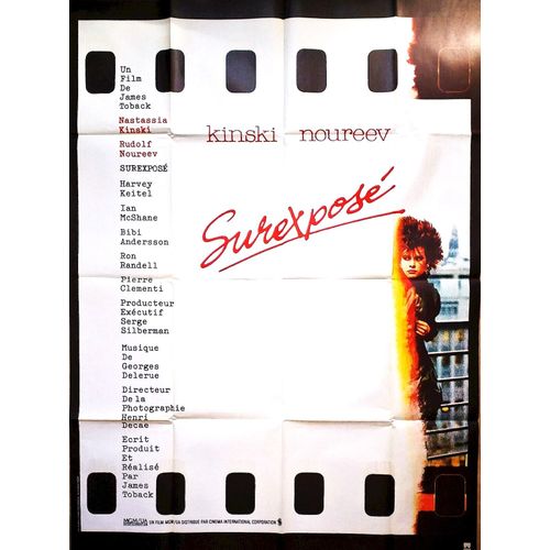 *** Surexpose De James Toback - 1982 - Nastassia Kinsky - Rudolf Noureev - Harvey Keitel -  Affiche De Cinéma Originale -  120 X 160 -  Très Bon Etat  ***