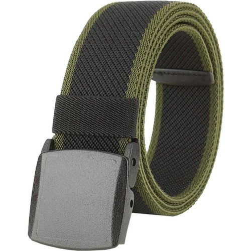 Ceinture Élastique Homme,Boucle En Plastique,Unisexe Sangle De Ceinture Entièrement Réglable Pour Le Travail