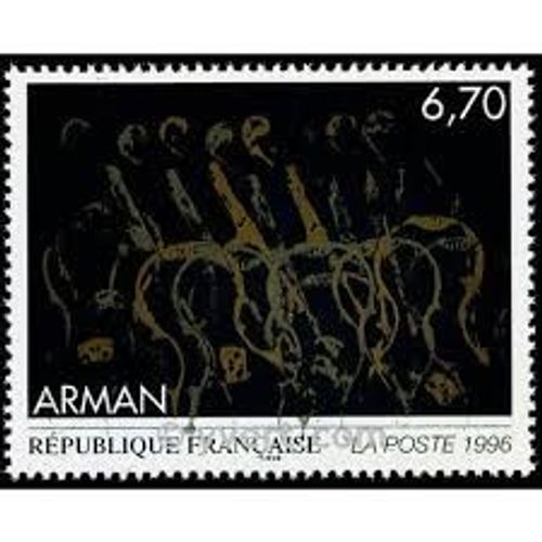 Art : Oeuvre Originale D'arman Année 1996 N° 3023 Yvert Et Tellier Luxe