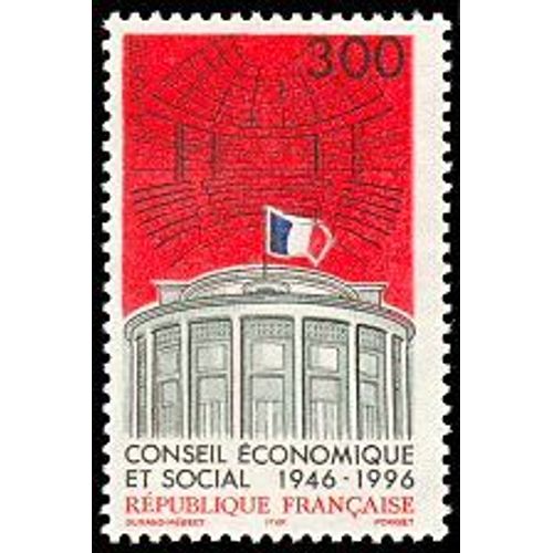 Cinquantenaire Du Conseil Économique Et Social Année 1996 N° 3034 Yvert Et Tellier Luxe