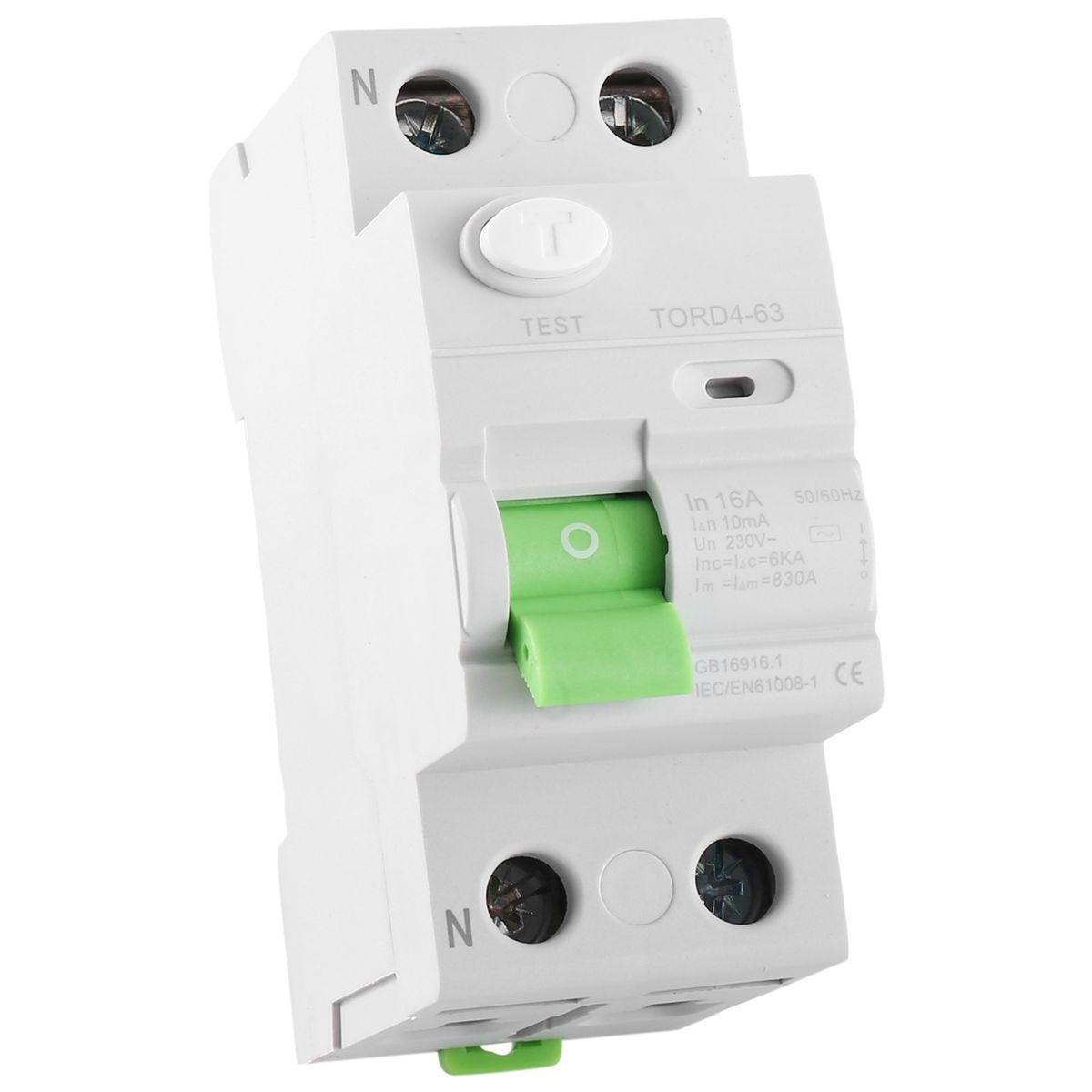 AC 2P 6KA RCCB RCD 230V Disjoncteur  Courant RSiduel Dis... - 3