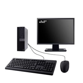 PC Dell 3040 SFF Ecran 22" Intel I7-6700 RAM 16Go SSD 2To HDMI Wifi W11