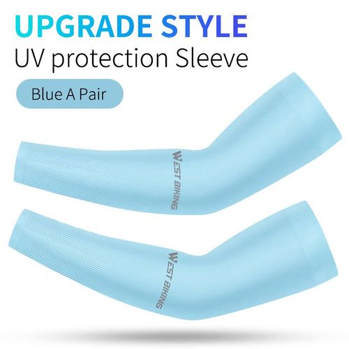 West Biking-Manchons De Protection Uv Pour Sports De Plein Air,Basket-Ball,Course À Pied,Cyclisme,Chauffe-Bras De Vélo,Tenue De Cyclisme - Type Blue