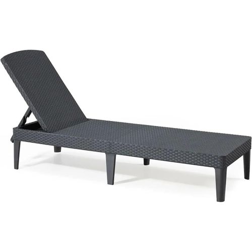 Allibert Sunl Ounger Pour Bain De Soleil,Graphite/Gris,58 X 187 X 29 Cm
