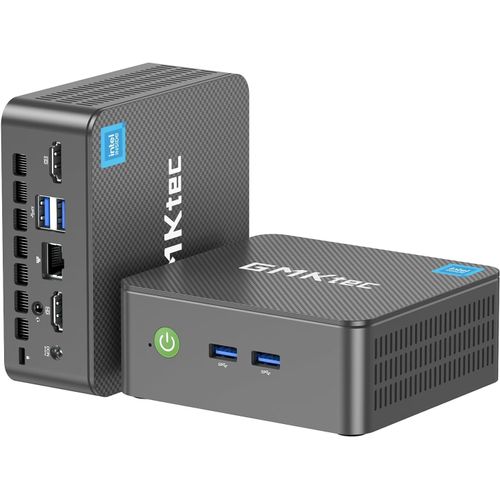 G3 Plus Mini Pc,Intel Twin Lake N150(Aggiornato N100) 16 Gb Di Ram 3200 Mhz 1 Tb Ssd M.2 Nvme Ssd(Supporta Pcie 3.0),Mini Desktop Computer,Usb 3.2 * 4,2 * Hdmi 4K @ 60Hz,2.5G Lan
