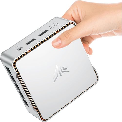 Mini Pc ¿ntel Alder Lake-N97(Jusqu'À 3,6 Ghz),8 Go Ddr4 256 Go M.2 Ssd Mini Ordinateur De Bureau,Double Wifi,Hdmi 2.0+ Dp 4K Dual Display Mini Tower Pc Avec Vesa Pour École/Bureau/Htpc.
