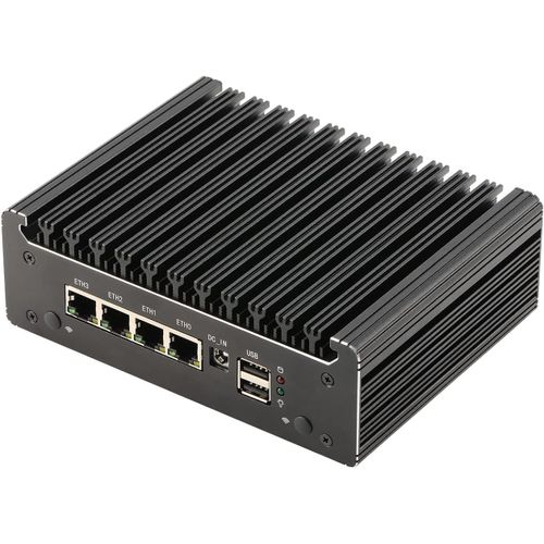 Micro Firewall Appliance,Mini Pc,Pfsense,Mikrotik,Opnsense,Vpn,Router Pc,Intel N4505 N6000,Rs41,Aes-Ni,4 X 2.5Gbe I226-V,Console,Type-C,Hdmi,Dp,Sim Slot,16G Ram,128G Ssd