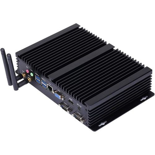 Fanless Industrial Pc,Mini Computer,Intel Core I3 5005U,Windows 11 Or Linux Ubuntu,Im03,Ac Wifi,Bt4.0,Vga,Hdmi,Lan,2 X Com Rs232,3 X Usb2.0,4 X Usb3.0,8G Ram,128G Ssd