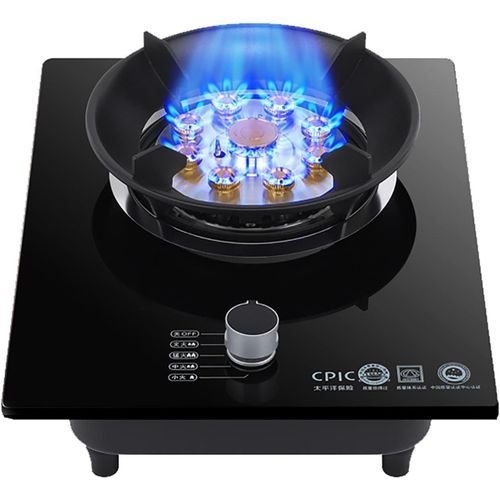 Plaque De Cuisson Gaz Table De Cuisson À Gaz 33 Cm Plaque De Cuisson À Gaz Intégrée Avec Support En Fonte Et Protection Contre Les Pannes De Flamme,Brûleur Blaze À Neuf Chambres De 7,0 Kw,Pl