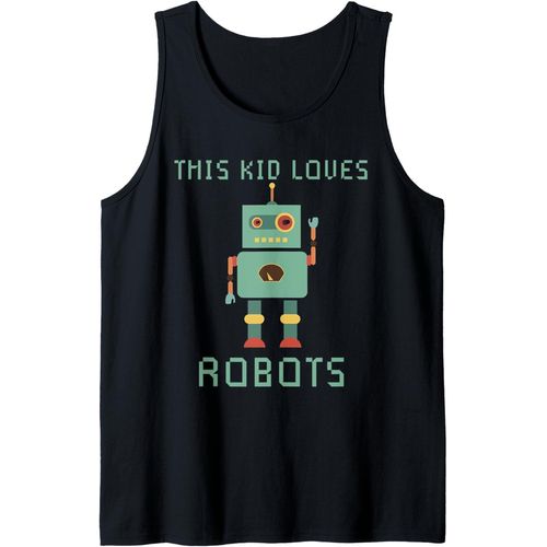 J'aime Le Cadeau De Robot Tous Les Âges Robotique Enfants Débardeur