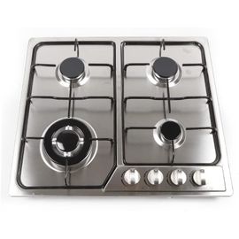 Plaque De Cuisson À Gaz 4 Flammes-En Acier Inoxydable-58 X 50 Cm-Pour Cuisine-Allumage Par Poudre Ng/Lpg