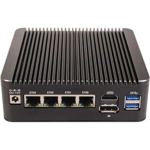 Micro Firewall Appliance,Mini Pc,Pfsense,Mikrotik,Opnsense,Vpn,Router Pc,N100,Rs34,4 X 2.5Gbe I226-V Lan,Hdmi,Dp,Sim Slot,Console,Type-C,0 Ram,0 Storage,Barebone No System