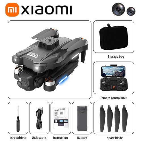 Xiaomi-Drone Professionnel Yk8 8k Hd Pliable,Évitement D'obstacles À 360 °,Wifi 5g,Photographie Aérienne,Moteur Sans Balais,Quadrirotor Rc - Type Yk8 Pro-8k-Td-Black