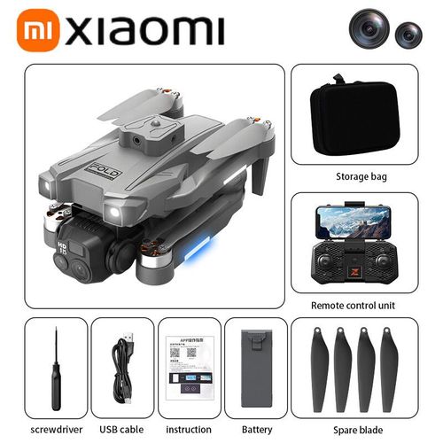 Xiaomi-Drone Professionnel Yk8 8k Hd Pliable,Évitement D'obstacles À 360 °,Wifi 5g,Photographie Aérienne,Moteur Sans Balais,Quadrirotor Rc - Type Yk8 Pro-8k-Td-Silver