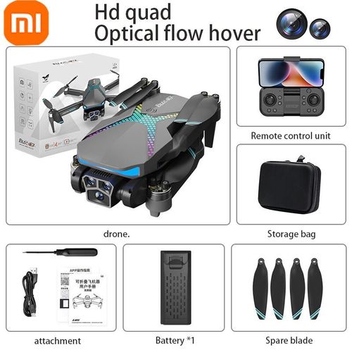 Xiaomi-Drone Gland 7 Avec Triple Caméra Professionnelle,Photographie Aérienne,Gps,Fpv,Sans Balais,Évitement D'obstacles,Quadrirotor Rc,10000m,Hd8k - Type Rainbow Dual 8k B1