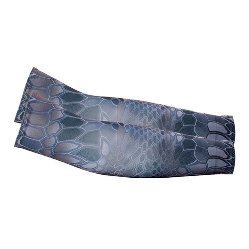 Manchons De Bras De Protection Solaire Uv Unisexe,Manches De Refroidissement,Chauffe-Bras À Séchage Rapide,Sports De Plein Air,Course À Pied,Pêche,Cyclisme,Hommes,2 Pièce - Type Python Pattern Navy