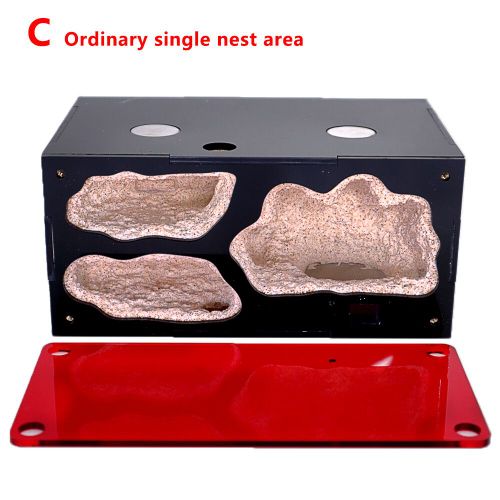 Abreuvoir De Colonie En Acrylique Pour Ferme À Fourmis,Épissage Mf,Nid De Fourmis,Contrôle De La Température,Maison D'insectes En Béton,174 Accessoires - Type Ordinary Nest Area C
