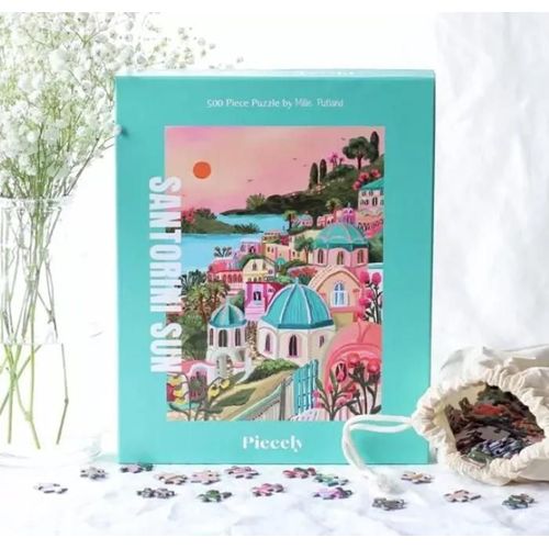 Piecely - Puzzle 500 Pièces Santorini Sun 34x48 Cms