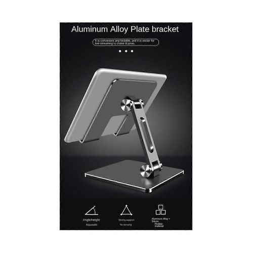 Support De Tablette En Alliage D¿Aluminium Adapté À La Tablette De Bureau Multifonctionnelle De Réglage De L¿Angle Élevé De I Pad