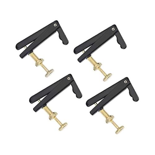 3/4 4/4 Violon Trimmer Black Silver String Hook 4pcs Metal Trimmer Violon Accessoires