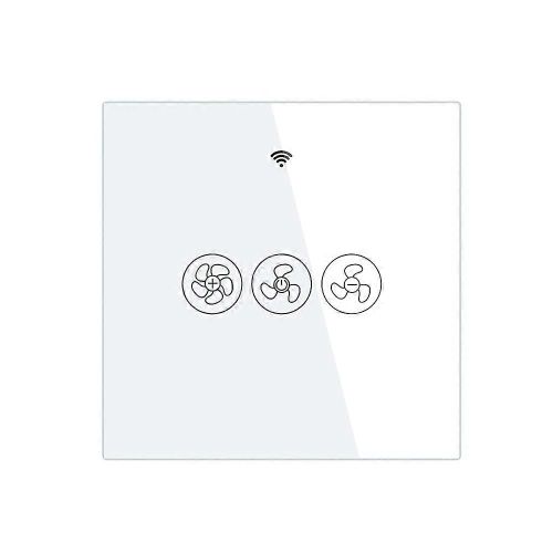 WiFi intelligent ventilateur de plafond interrupteur mural, Smart Life / Tuya APP Contrôle à distance de vitesse diverse, pour et G