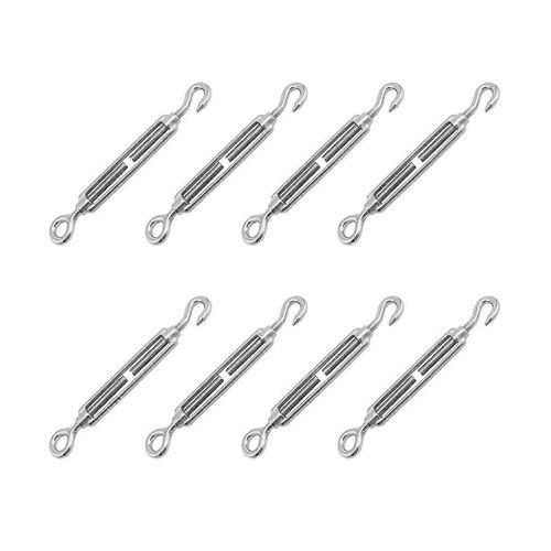 Tendeur de tendeur de tendeur de tendeur en acier inoxydable diamètre 5 mm tendeur de câble métallique à ?il de crochet