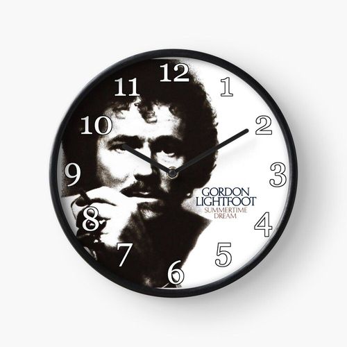 Horloge Murale Rêve d¿été de Gordon Lightfoot 30cm Décoration Artistique pour Cheminée, Maison, Chambre et