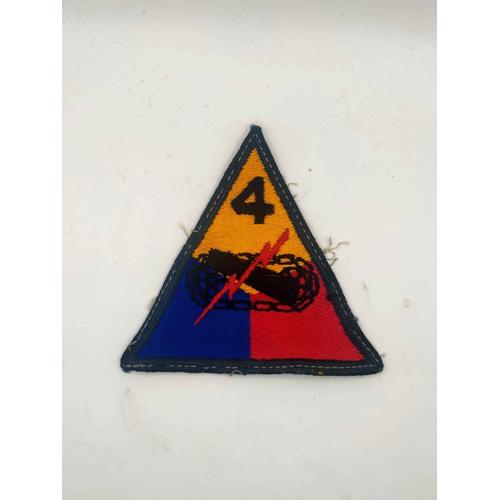 Militaria-Usa-1st Armored Division 4-Patch Années 50-Be-Original