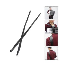 Sangle Accordéon En Cuir Étanche Réglable 16 Bass-120 Bass Accordéon Bandoulière Universelle (Noir)