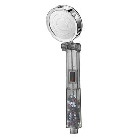 Salle de bain Pommeau de douche Capteur de température Handheld Mineral Spa Haute Pression Filtre Pommeau de douche Bathr