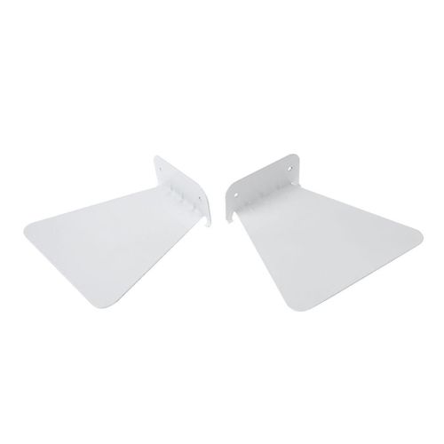2pcs Moderne Fer Livre Étagère Mur Étagère Invisible Pour La Décoration De La Maison Étagère Flottante (Blanc)