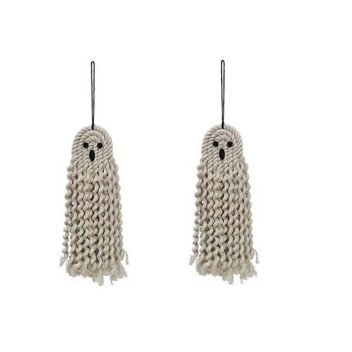 2pcs Charme, Charme De Rétroviseur, Miroir De Rétroviseur Charme Tissé Fantôme Pendentif