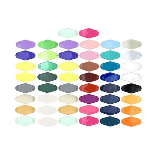 bricolage blanc en plastique hôtel motel porte-clés étiquette pendentif porte-clés porte-clés boîte aux lettres cadeaux chaînes en plastique décoration en plastique