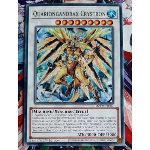 Yu Gi Oh Mztm Fr087 Quariongandrax Crystron Rare