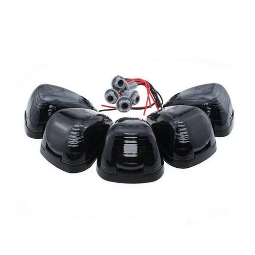 12v Voiture Fumée Noire Lentille Blanche Lumière Blanche Drl Led Cabine Toit Feu De Position Feu 5w Pour Super Service