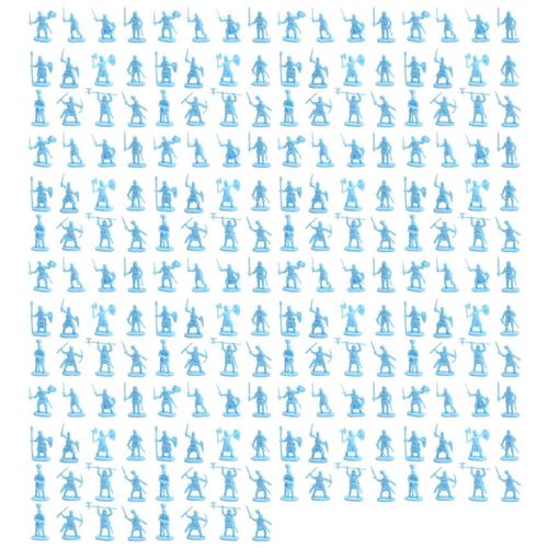 1 :72 200/Set En Plastique Figures Toy Soldats Hommes Épéiste Action Diy Scène De Guerre Jouets Bleu