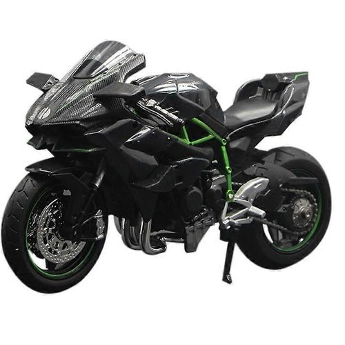 1 :12 H2 R Moto Alliage Modèle Jouet Noir Ninja H2r Moto Détachable Noir