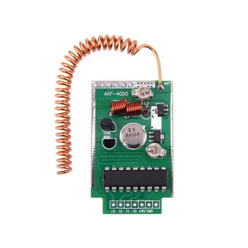 Kit de module d¿émetteur de télécommande sans fil 4Km DC 9V RF 433Mhz pour ARM MCU Raspberry Distance de lancement