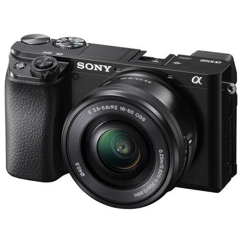 Appareil photo Système sans miroir Appareil photo numérique - sans miroir - 24.2 MP - APS-C - 4K / 30 pi/s - 3x zoom optique objectif 16-50 mm - Wi-Fi, NFC, Bluetooth - noir