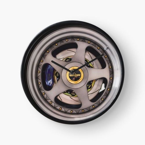 Horloge Murale Roue rotiforme 30cm Décoration Artistique pour Cheminée, Maison, Chambre et Bure