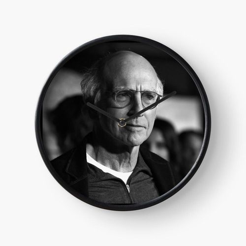 Horloge Murale Larry David 30cm Décoration Artistique pour Cheminée, Maison, Chambre et Bure