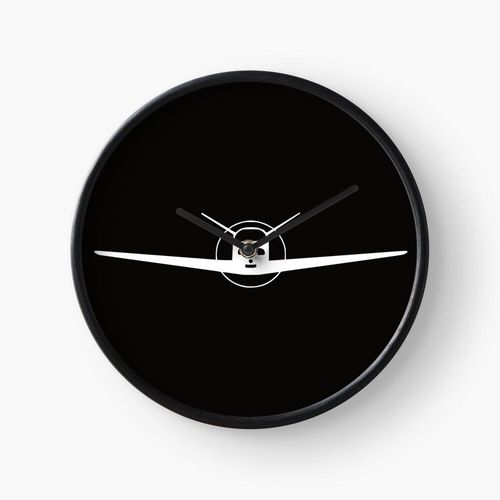 Horloge Murale Beechcraft Bonanza 35 frontal 30cm Décoration Artistique pour Cheminée, Maison, Chambre et Bure